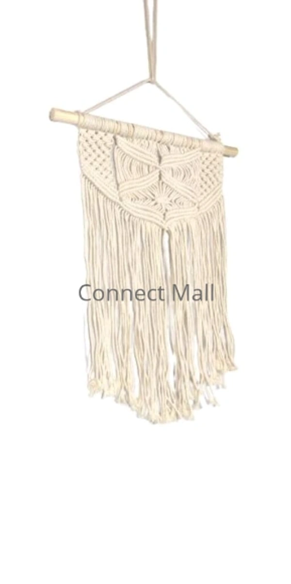 Priva Arts Macrame 4 Line Design Wall Hanging Handmade Geometric Woven Pattern Boho Wall Decor - Free Size, Handicraft, Toran, Pack of1